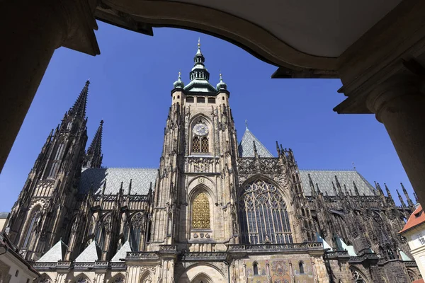Gotische Kathedrale Vitus Prag — Stockfoto