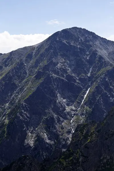 Zobrazit Horské Vrcholy Alpské Krajiny Regionu Vysoké Tatry Slovensko — Stock fotografie