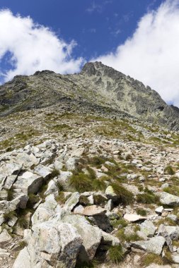 Tepeler ve alp peyzaj yüksek Tatras, Slovakya'nın dağda görüntülemek