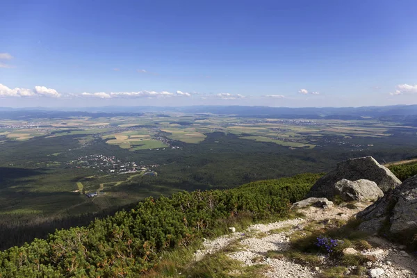 Vista Sobre Los Picos Montaña Paisaje Alpino Los Altos Tatras —  Fotos de Stock