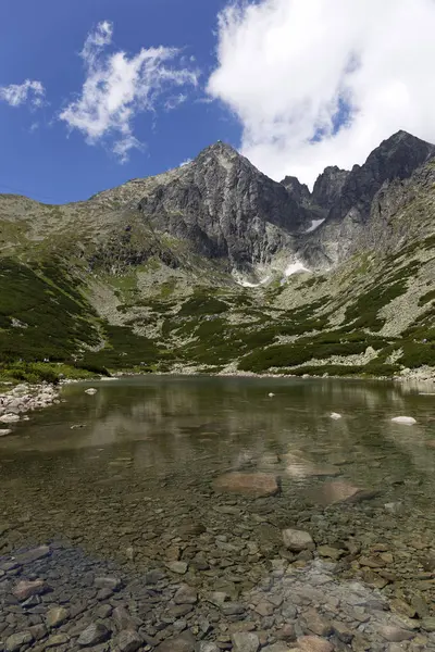 Vista Sobre Picos Montanha Paisagem Alpina Alto Tatras Eslováquia — Fotografia de Stock