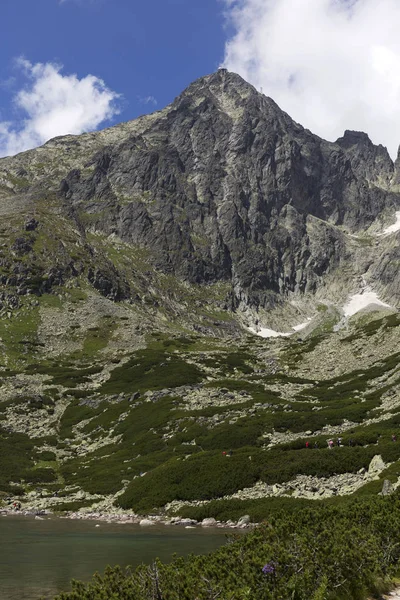 Pemandangan Puncak Gunung Dan Pegunungan Alpen Tatras Tinggi Slowakia — Stok Foto