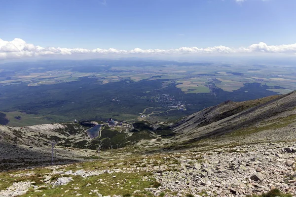 Vista Sobre Los Picos Montaña Paisaje Alpino Los Altos Tatras —  Fotos de Stock
