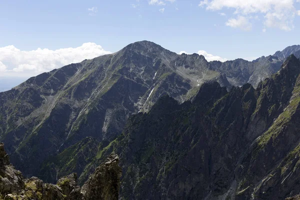 Kijk Berg Pieken Alpine Landschap Van Hoge Tatra Slowakije — Stockfoto