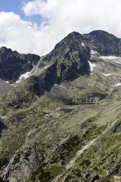 Blick Auf Berggipfel Und Alpine Landschaft Der Hohen Tatra Slowakei — Stockfoto