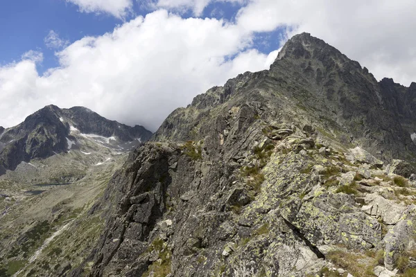 Kijk Berg Pieken Alpine Landschap Van Hoge Tatra Slowakije — Stockfoto