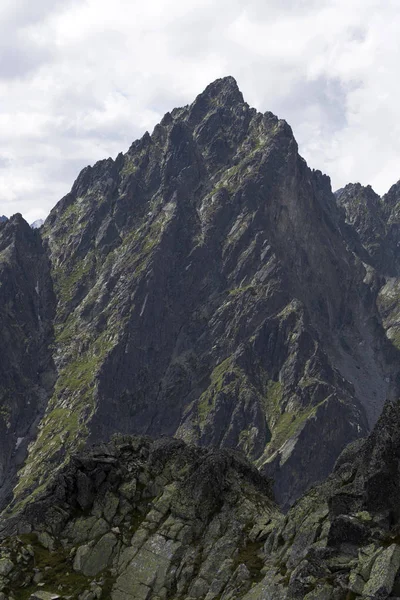 Blick Auf Berggipfel Und Alpine Landschaft Der Hohen Tatra Slowakei — Stockfoto