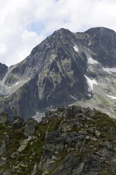 Visa Berget Toppar Och Alpina Landskapet Höga Tatrabergen Slovakien — Stockfoto