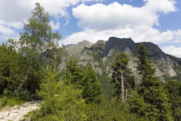 Tepeler Alp Peyzaj Yüksek Tatras Slovakya Nın Dağda Görüntülemek — Stok fotoğraf