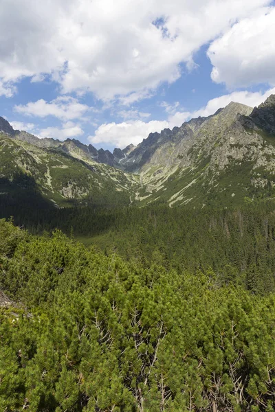 Nézd Hegyi Csúcsok Alpesi Táj Magas Tátra Szlovákia — Stock Fotó