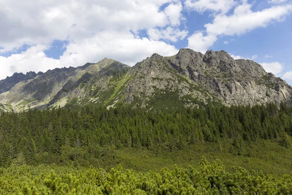 Tepeler ve alp peyzaj yüksek Tatras, Slovakya'nın dağda görüntülemek