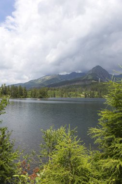 Tepeler ve alp peyzaj yüksek Tatras, Slovakya'nın dağda görüntülemek