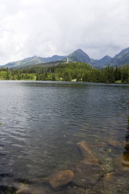 Tepeler ve alp peyzaj yüksek Tatras, Slovakya'nın dağda görüntülemek