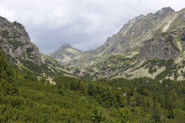 Tepeler ve alp peyzaj yüksek Tatras, Slovakya'nın dağda görüntülemek