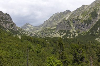 Tepeler ve alp peyzaj yüksek Tatras, Slovakya'nın dağda görüntülemek