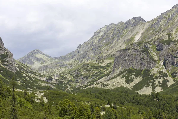 Tepeler ve alp peyzaj yüksek Tatras, Slovakya'nın dağda görüntülemek