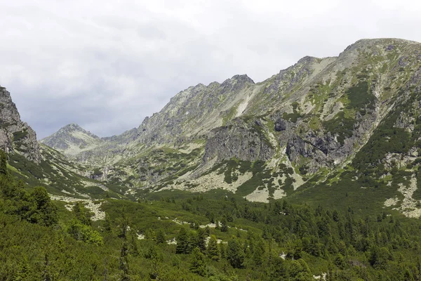 Tepeler ve alp peyzaj yüksek Tatras, Slovakya'nın dağda görüntülemek