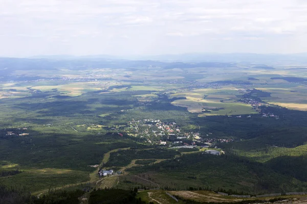 Vista Sobre Los Picos Montaña Paisaje Alpino Los Altos Tatras —  Fotos de Stock