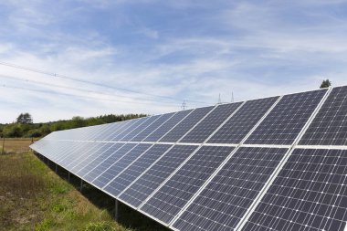 Yatay yaz aylarında Solar Power Station