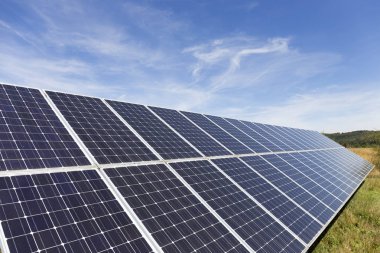 Yatay yaz aylarında Solar Power Station