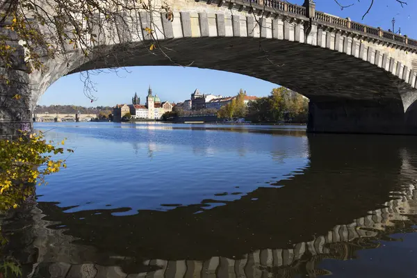 Barevný Podzim Praha Staré Město Nad Vltavou Česká Republika — Stock fotografie