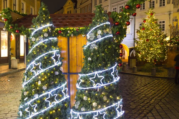 Christmas Mood Night Old Town Square Prague République Tchèque — Photo