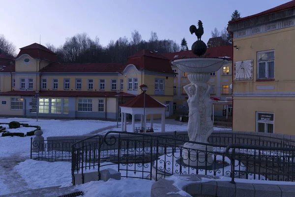 Snovy Nacht Spa Libverda Noord Bohemen Tsjechië — Stockfoto