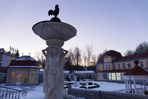 Snovy Nacht Spa Libverda Noord Bohemen Tsjechië — Stockfoto