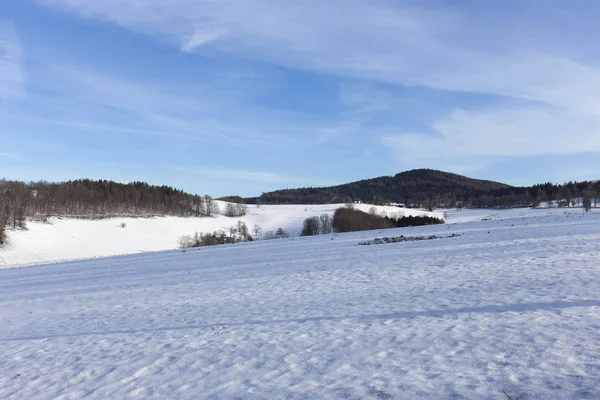 Snowy North Bohemia Landscape Jizerske Mountains Repubblica Ceca — Foto Stock