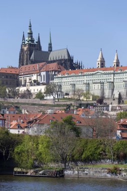 Vltava Nehri üzerinde Sunny Prag City, Çek Cumhuriyeti