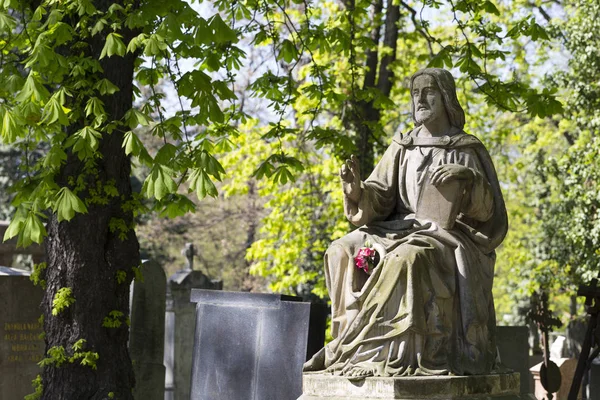 Historické Socha Tajemství Staré Prahy Hřbitov Česká Republika — Stock fotografie