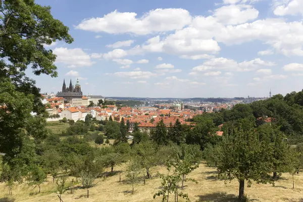 Verano Praga Desde Colina Petrin República Checa —  Fotos de Stock