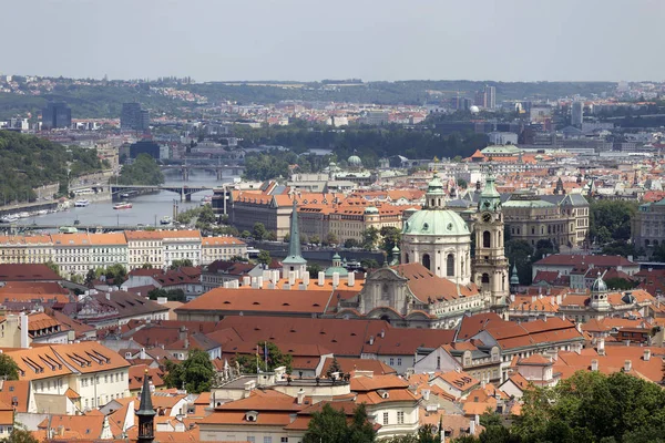 Verano Praga Desde Colina Petrin República Checa — Foto de Stock