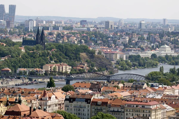 Verano Praga Desde Colina Petrin República Checa —  Fotos de Stock