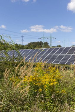 Yatay yaz aylarında Solar Power Station