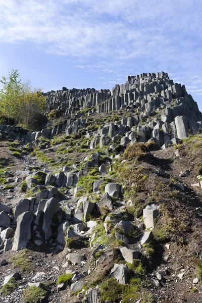 Basalt Columnar Separation Basalt Organ Panska Skala Kamenicky Senov Εξαγωνικό — Φωτογραφία Αρχείου