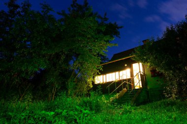 Sihirli yeşil gece bahçesi