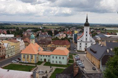 Küçük kasaba Javornik, Rychlebske Dağları, Kuzey Moravya, Çek Cumhuriyeti