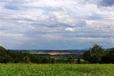 Kuzey Moravya, Çek Cumhuriyeti Rychlebske Dağları 'ndaki güzel temiz manzara