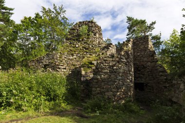 Kuzey Moravya, Çek Cumhuriyeti Rychlebske Dağları 'ndaki güzel temiz manzara