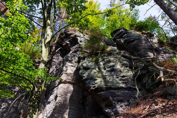 Paesaggio Fine Estate Svizzera Ceca Repubblica Ceca — Foto Stock