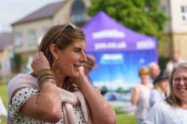 Amanda Owen, The Yorkshire, Shepherdess, The Great Yorkshire Show, Harrogate, North Yorkshire, İngiltere.