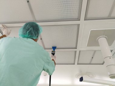 Hepa filtre kurulum kaçak testi - Cleanroom Test & Certification.