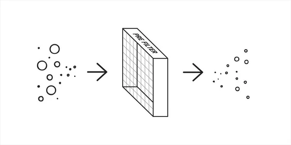 PRE-Filtro eliminar el polvo — Archivo Imágenes Vectoriales