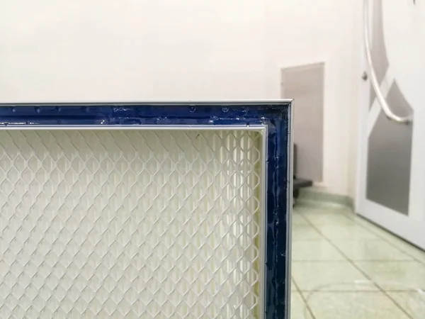 Filtro Alta Qualidade Fiberglass Media Gel Seal Hepa Air Filters — Fotografia de Stock