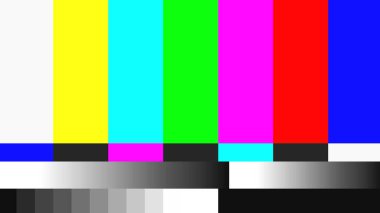 TV sinyal yok Renkli arkaplan.