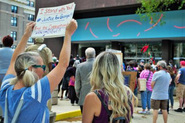 Dayton, Ohio, ABD 05 / 30 / 2020 Siyahi Yaşamı Protestocuları
