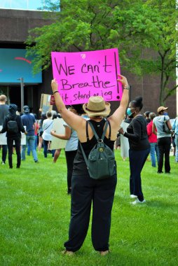 Dayton, Ohio, ABD 05 / 30 / 2020 Siyahi Yaşamı Protestocuları