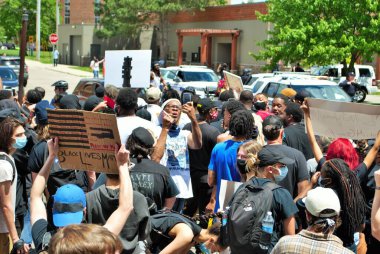 Dayton, Ohio, ABD 05 / 30 / 2020 Siyahi Yaşamı Protestocuları