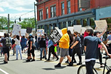 Dayton, Ohio, ABD 05 / 30 / 2020 Siyahi Yaşamı Protestocuları